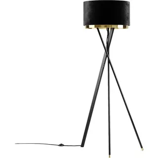 Vicco Stehlampe Goldamo, Schwarz/Gold, Stehlampe (E27)