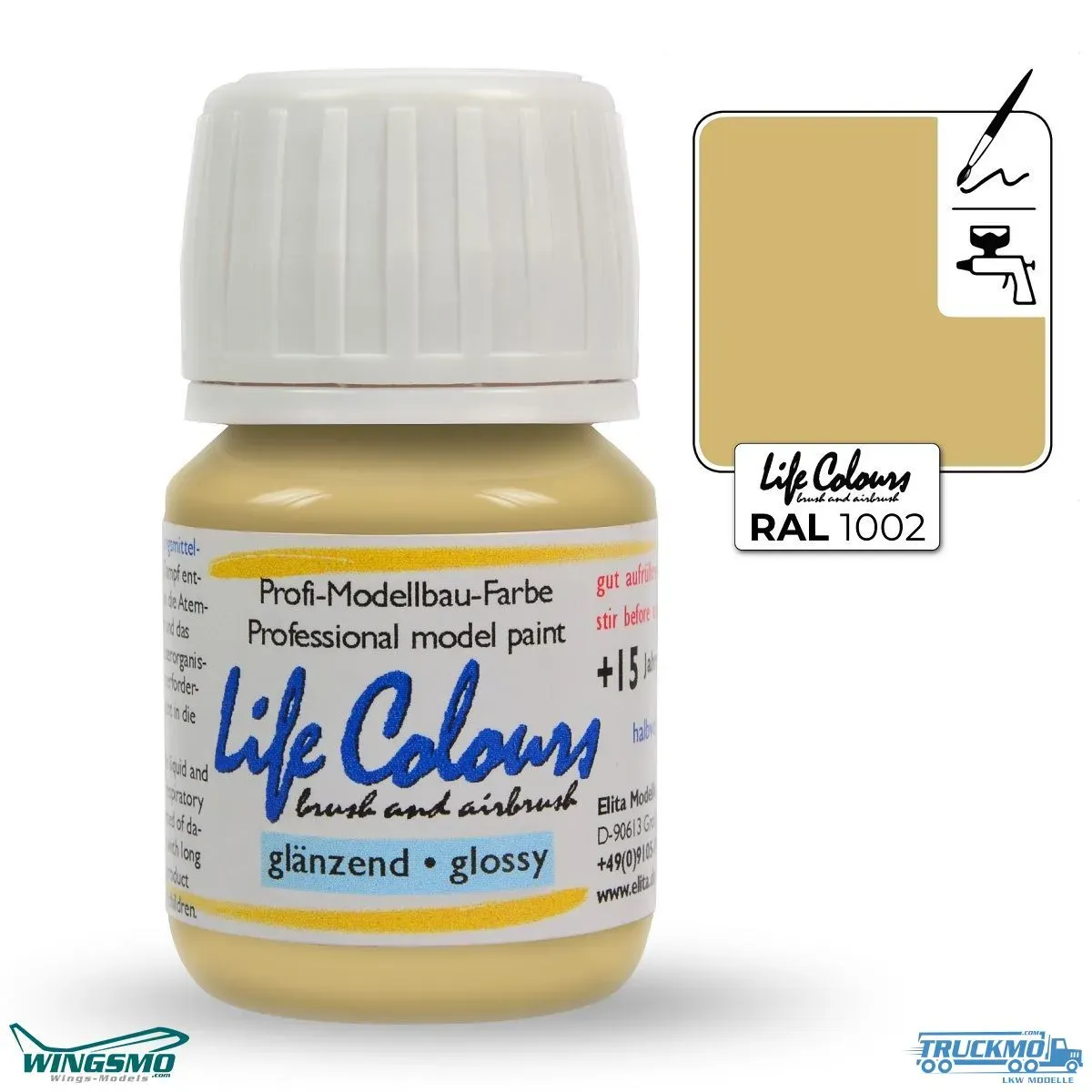 Elita Farben Life Colours RAL 1002 Sandgelb