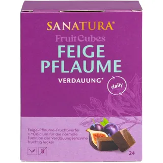 Sanatura Feige-Pflaume Früchtewürfel 24 Stück 240 g