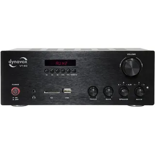 Dynavox VT-80 Stereo-Verstärker 2 x 160W Schwarz Bluetooth®, USB