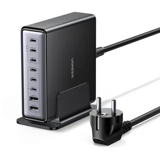 UGREEN USB C Ladegerät 200W GaN Netzteil 8-Port Desktop Ladestation PD Charger 100W Schnellladegerät mehrfach unterstützt PPS kompatibel mit MacBook Pro/Air, iPhone Serien, Galaxy Serien usw.