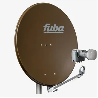 Fuba DAL 804 B Sat Anlage Antenne Schüssel Spiegel Alu braun Quad LNB DEK 417 4 Teilnehmer HDTV, 4K, 3D-kompatibel)