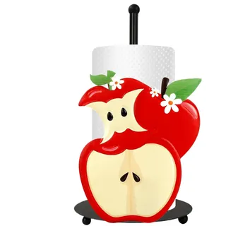Stehender Küchenrollenhalter - Dekorativer Metall-Halter Für Taschentuchboxen | Frucht-Design Metall Deko Moderner Vertikalständer Für Zuhause Camping Outdoor Garage