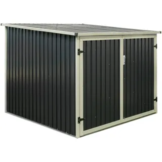 Westmann Fahrradgarage Gartenbox Anthrazit 203x200x158cm