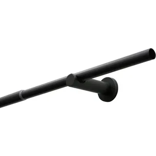 GARDINIA Gardinenstangen-Set Sol Ø 16-19 mm schwarz 120-210 cm