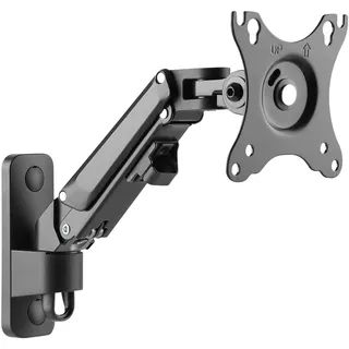 Ricoo Monitor Wandhalterung Arm S4311 mit Gasdruckfeder höhenverstellbar Bildschirmhalterung Arme für 17-27 Zoll schwenkbar neigbar Monitorhalter VESA 75 & 100