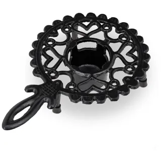 Relaxdays 2 x Gusseisen Stövchen schwarz