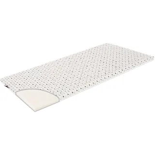 Träumeland Reisebettmatratze Exclusiv 60 x 120 cm | Babymatratze rollbar mit Tragetasche, Design:Vogel grau