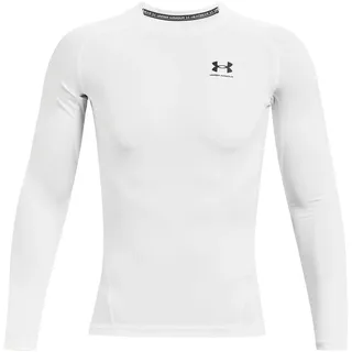 Under Armour HeatGear Armour langarm Funktionsshirt Herren 100 white/black XXL