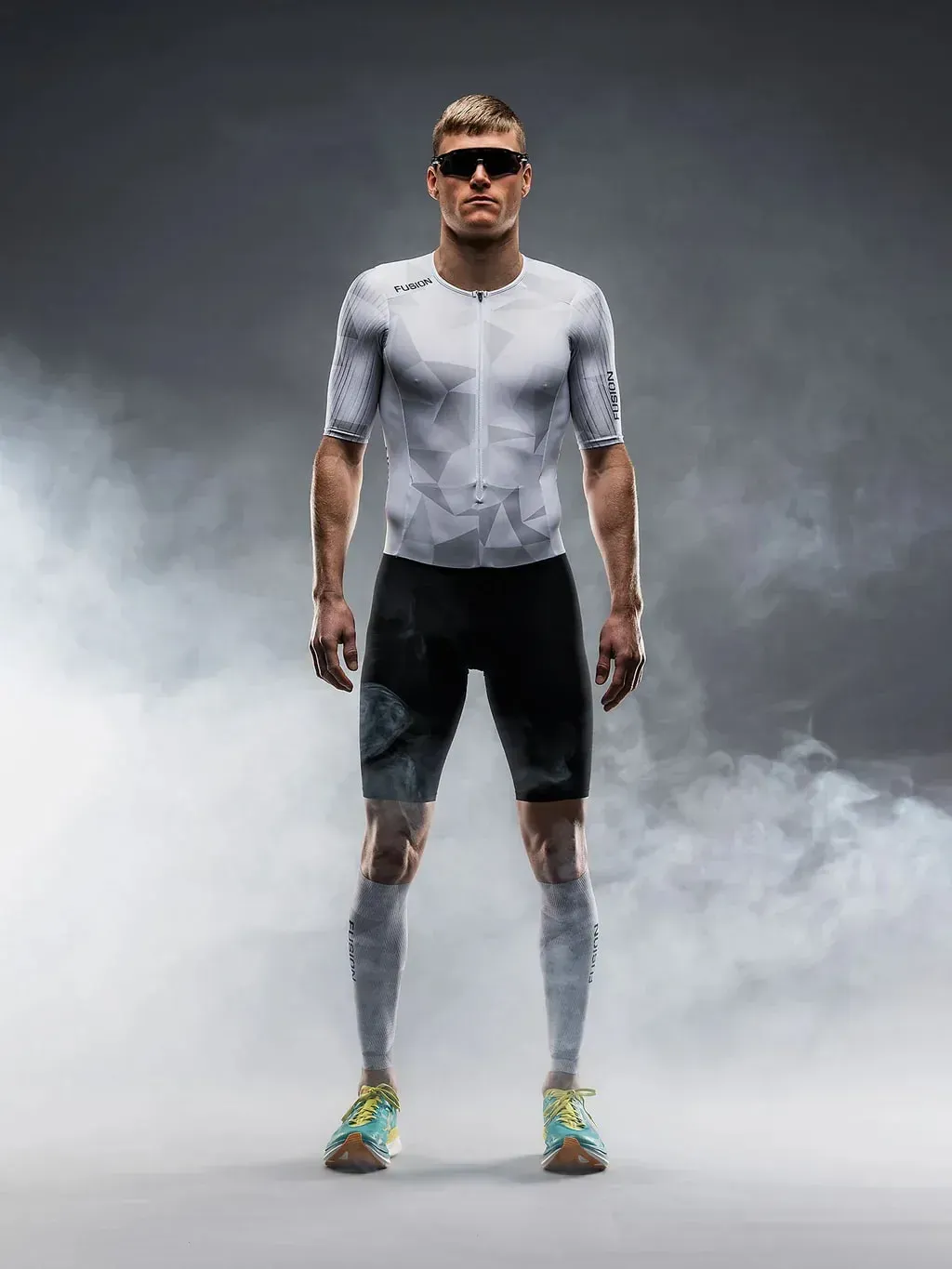 FUSION TEMPO! ONE Suit Herren - White/Grey, Größe L Tall