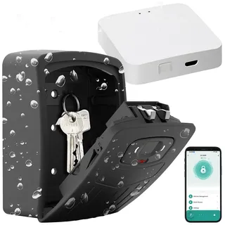 Xcase Smarter Schlüssel-Safe mit Fingerabdruck-Erkennung, und WLAN-Gateway