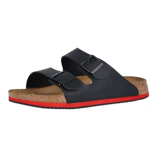 Birkenstock Arizona Birko-Flor schwarz/rot 37