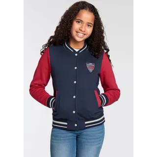 delmao Kidsworld Sweatjacke in marine/rot | Gr.: 140/146