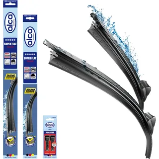 Alca alca® Scheibenwischer Set passend für MERCEDES-BENZ B-KLASSE (04.2005 - 04.2011) SUPER FLAT Flachbalkenwischer
