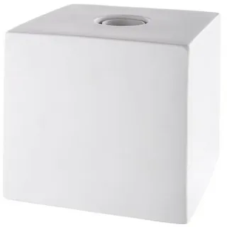 Gilde Tischlampe "Würfel" in Weiß - H. 15 cm - B. 15 cm | Gr.: onesize