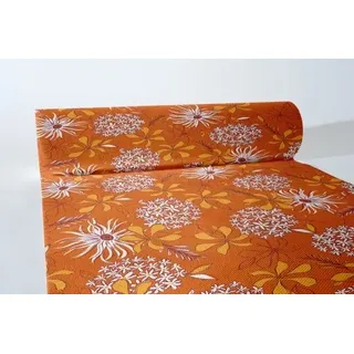 MANK Tischläufer Airlaid Hilde in Terrakotta-Bordeaux, 40 cm x 24 m , 1 Stück - Tischtuch Herbst