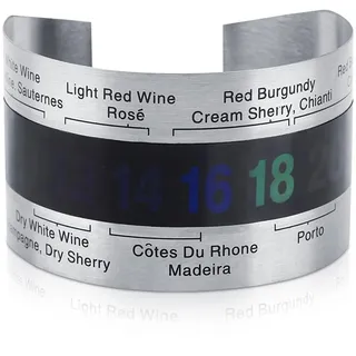 Wein Temperatur, Weinthermometer Edelstahl Wein Lcd Thermometer Flasche Bier Rotwein Armband Temperatursensor, Clip-Weinthermometer Lcd Digitalanzeige Temperatursensor Für Wein, Sekt, Saft