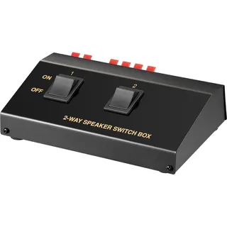 goobay 60928 2 Port Lautsprecher-Umschalter einzeln schaltbar