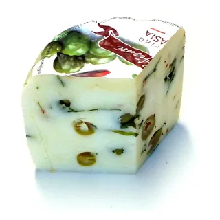 Pecorino Fantasia Schafskäse mit Oliven Rucola Pfefferschoten aus Italien 800g - 800 g