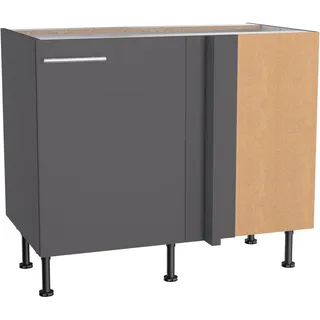 OPTIFIT Eckunterschrank Ingvar420 100 x 65 x 58,4 cm Anthrazit