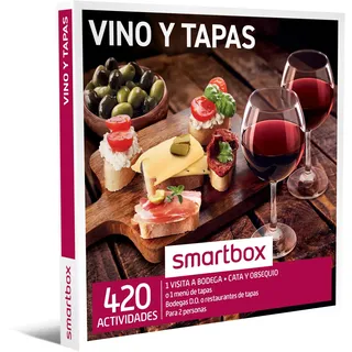 Smartbox - Geschenkbox Herren Damen Paar Geschenkidee - Wein und Deckel - 420 Aktivitäten wie Tapieren in Restaurants und Kellern mit Ursprungsbezeichnung