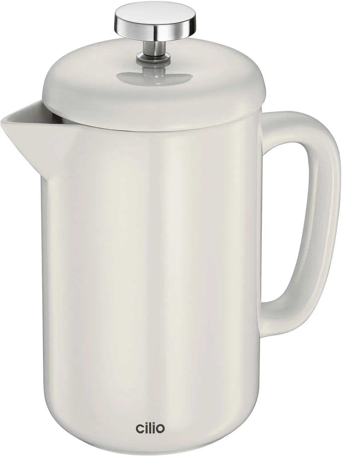 CILIO Kaffeebereiter BIANCA 4T für 4 Tassen Porzellan cremeweiß