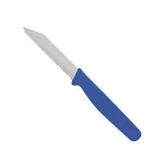 SCHNEIDER Brötchenmesser mit Wellenschliff 260750 , Farbe: blau