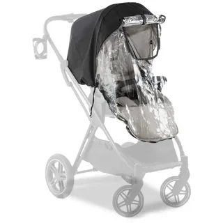 Hauck Kinderwagen-Regenschutzhülle Vision / Colibri / UpTown, Regenschutz Regenverdeck für Buggy Sportwagen Vision, Colibri, UpTown schwarz