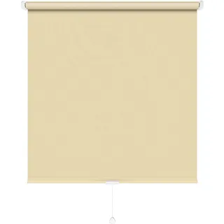 JalousieCrew Mittelzugrollo Schnapprollo Springrollo Creme Beige - Breite 62 bis 222cm - Länge 130 und 230cm - Blickschutz (102 x 230 cm)