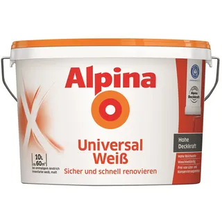 Alpina Innenfarbe, 10 Liter, weiß, matt