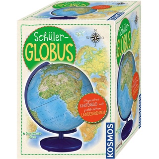 KOSMOS 673031 Schüler-Globus Physisches Kartenbild mit politischen Ländergrenzen, 26 cm Durchmesser