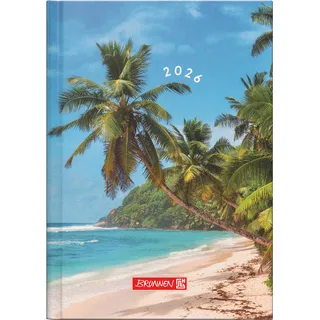 Brunnen 1073115026 Taschenkalender Mod. 731 2026 "Beach" A6, Papier