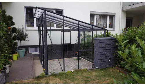 VITAVIA Gewächshaus »Freya Plus«, BxHxL: 254 x 246 x 254 cm - schwarz
