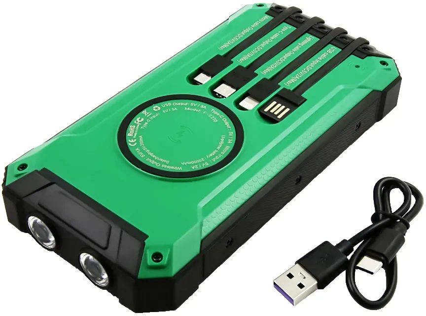 Universal Zusatz-/ Notfall-Akku Powerbank mit 20.000 mAh zum Laden fast aller Geräte