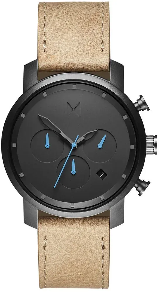 MVMT - CHRONO 40 - GUNMETAL SANDSTONE - grau - anthrazit blau - hellbraun / 40 MM