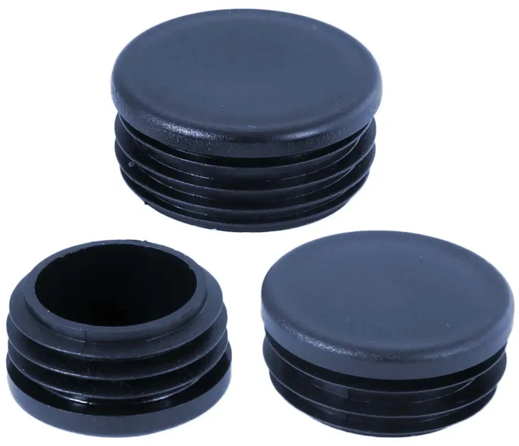 1 Rohrstopfen rund flach Ø 30mm WS 1,0 - 2,0mm PE schwarz