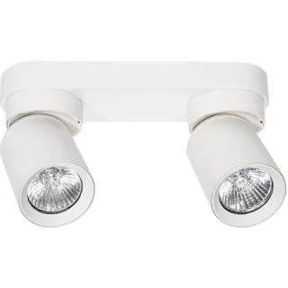 Miratic Deckenleuchte und Wandleuchte Spot GU10 Spots Deckenleuchte für Elegantes und Modernes Ambiente Deckenlampe GU10 (weiß/zwei Lichtquellen)(Glühbirne fehlt)