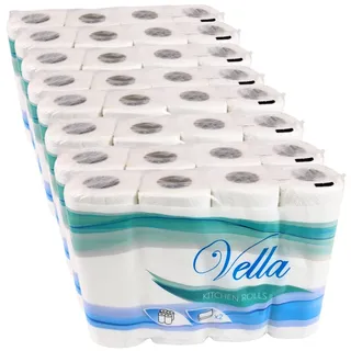 Enpack Pakla 32 Küchenrollen - Papierrolle 2-lagig, saugstark - 50 Küchentücher je Rolle - Papier Küchenrolle Großpackung - Küchenpapier für den Haushalt - Handtücher für Werkstatt, Camping, Hygiene