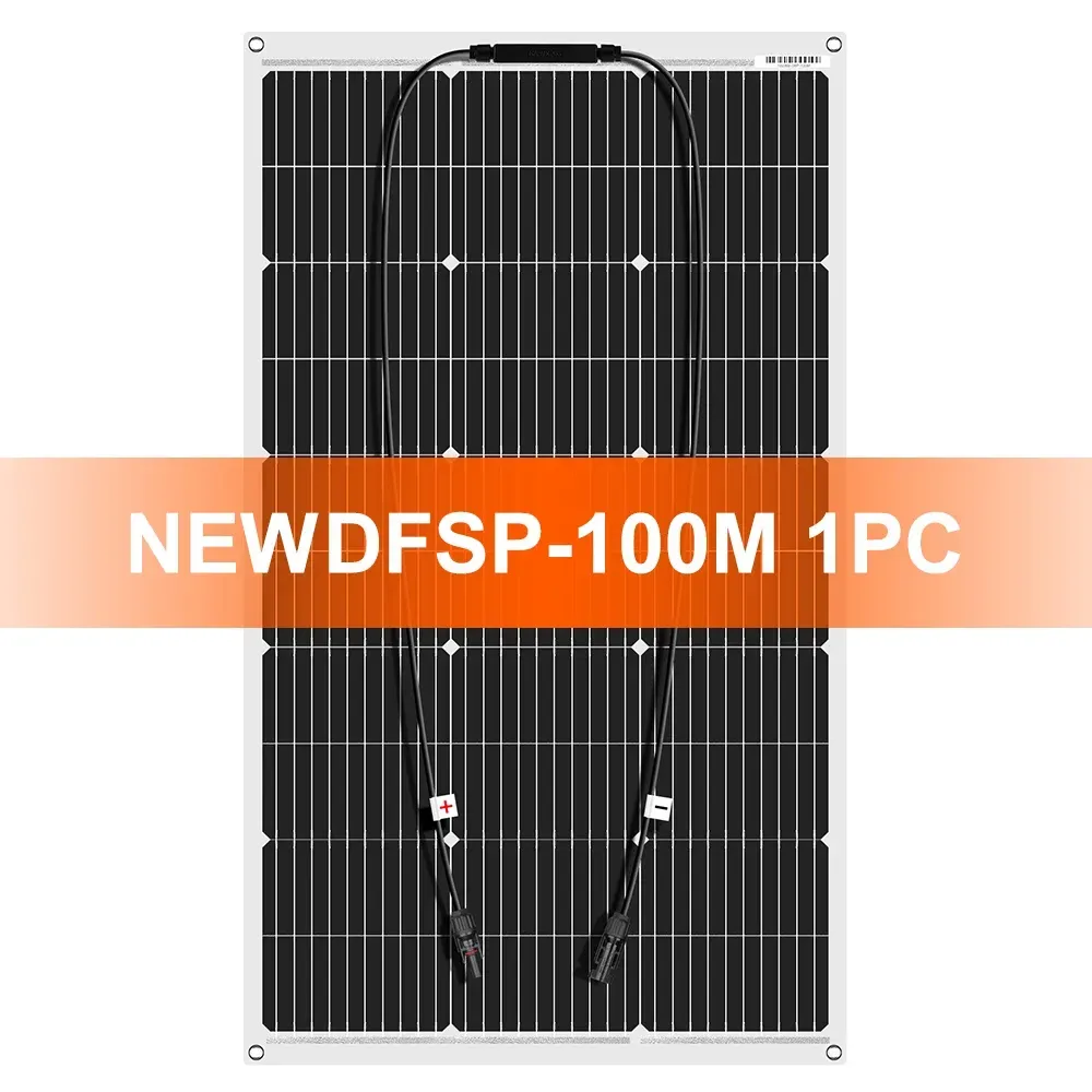 DOKIO 18V 100W/200W/400W Flexible Solarmodule Wasserdichtes monokristallines Solarpanel Camping RV Home Charge 12V
