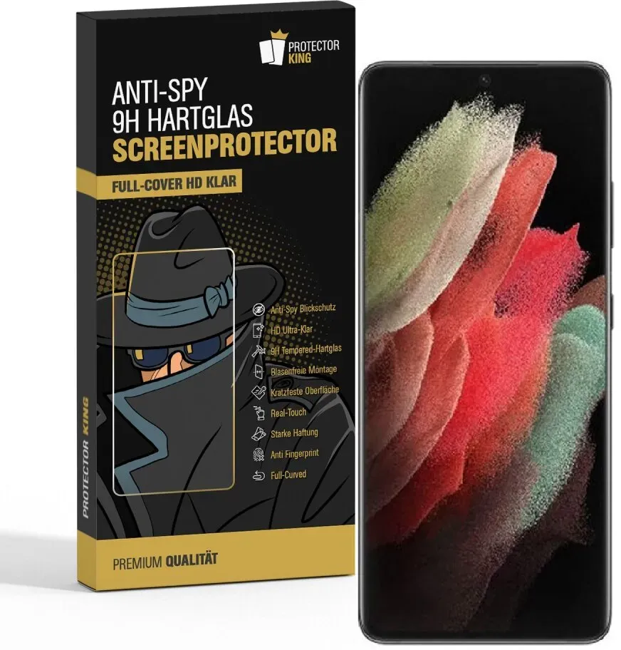 1x Blickschutz 9H Panzerhartglas für Samsung Galaxy S22 Anti-Spion Displayschutz Panzerfolie Schutzfolie echtes Tempered Panzerglas Schutzglas Screen Protector