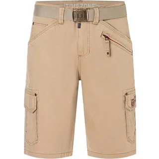 Timezone Herren Cargo Bermuda Shorts Regular RYKERTZ Short Mid Waist Regular Fit, Größe:W 32, Farbe:T2 40051.1202-25-02345 Incense Beige