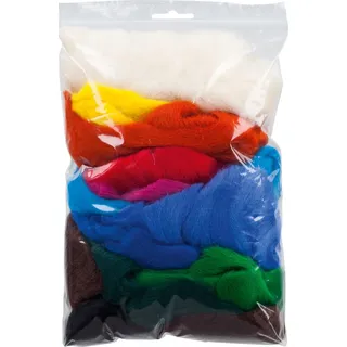 KnorrPrandell Knorr prandell 212506300 Märchenwolle (Mix zum Nass- und Trockenfilzen geeignet, 100 g, in 12 Farben, 100% Deutsche Schafwolle)