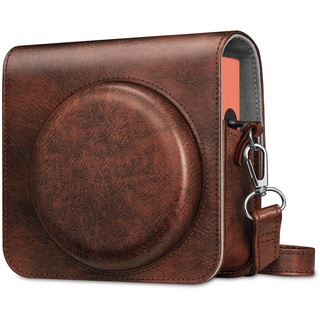 Fintie Tasche für Fujifilm Instax Square SQ1 / Instax Square SQ40 Sofortbildkamera - Premium Schutzhülle Reise Kameratasche Hülle Abdeckung mit abnehmbaren Riemen, Braun