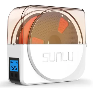SUNLU 3D Drucker Filament Trockner S1 Plus, Eingebauter Umluftventilator, 3D Filamenttrockner für PLA/PETG/TPU und andere Filamente, 3D Filament Trockenbox für 1.75mm/2.85mm/3.00mm. (Weiß)