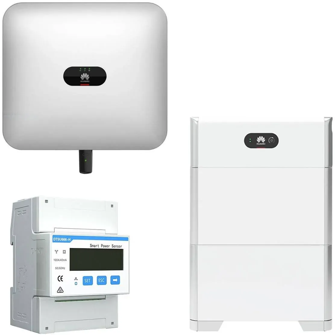 Huawei Set Sun 2000 10KTL-M1 10 kW Hybrid-Wechselrichter + 10 kWh Speicher