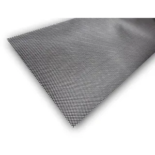 M MOTOS Lochblech Aluminium Gitter Schwarz Maschenweite 30x100 cm Schlingengröße 5x3 mm - Flexibles Material, Leicht zu Schneiden, Farbecht - Stilvolles und Funktionelles Auto Zubehör für Fahrer und