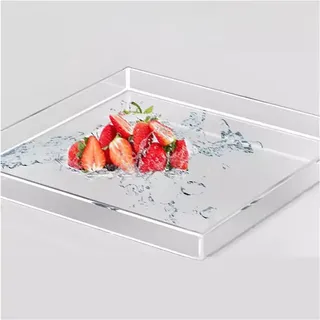 Dynamische Fotografie-Requisite aus Acryl, seichter Wassertank for Aufnahmen, kreatives Tablett for Wasserwellen-Fotografie, Acryl-Vitrine, Staubschutzbox for Badezimmer-Nachttisch, Kommode (Color :