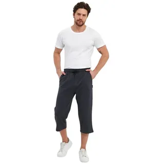 COMEOR Caprihose Herren Bermuda Capri Shorts 3/4 Hosen Sommerhosen grau XL