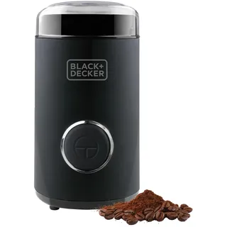 Black & Decker BXCG150E Kaffeemühle, 150, Kunststoff, Schwarz