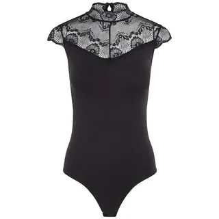 pieces Body PCNAYA Spitzenbody NOOS mit Spitze schwarz XS